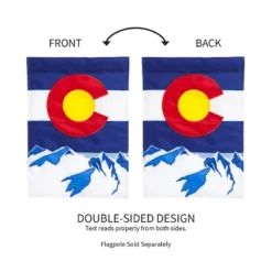 Evergreen Flag Colorado State Garden Applique Flag 12.5 X 18 Inches Indoor Outdoor Decor -Crosley Sales Store GUEST d80701c3 e36d 4445 b2d8 8cc9812701b3
