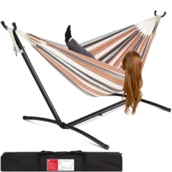 Best Choice Products 2-Person Brazilian-Style Cotton Double Hammock With Stand Set W/ Carrying Bag 26 Best Choice Products 2-Person Brazilian-Style Cotton Double Hammock With Stand Set W/ Carrying Bag -Crosley Sales Store GUEST d9355cf7 b6cb 413f b4fa 7861e27c1258