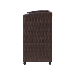 Teamson Home 39.5" Veronica Rolling Outdoor PE Rattan Bar Cart With Storage, Brown 16 Teamson Home 39.5" Veronica Rolling Outdoor PE Rattan Bar Cart With Storage, Brown -Crosley Sales Store GUEST d9d343d8 b055 45c1 a5c5 208ad0ab44a7