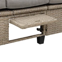 4pc Outdoor Adjustable Wicker Sectional Set With Canopy & Table - GODEER 27 4pc Outdoor Adjustable Wicker Sectional Set With Canopy & Table - GODEER -Crosley Sales Store GUEST dca73a74 e24b 454c a2bb 181a440a6a32