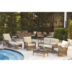 3pc Lakewood Ranch Steel Woven Wicker Outdoor High Top Bistro Patio Furniture Set With Cushions Brown - Room & Joy 14 3pc Lakewood Ranch Steel Woven Wicker Outdoor High Top Bistro Patio Furniture Set With Cushions Brown - Room & Joy -Crosley Sales Store GUEST dd69c11d 5f47 4cb6 99b3 f2cd293151d6