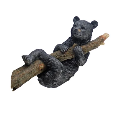 Design Toscano Up A Tree Hanging Black Bear Cub Sculpture 2 Design Toscano Up A Tree Hanging Black Bear Cub Sculpture - Image 2