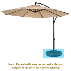 Costway 10FT Patio Offset Hanging Umbrella Easy Tilt Adjustment 8 Ribs Backyard BurgundyBeigeTanBlue 19 Costway 10FT Patio Offset Hanging Umbrella Easy Tilt Adjustment 8 Ribs Backyard BurgundyBeigeTanBlue -Crosley Sales Store GUEST e1ee255f 2f2b 4cde 9c3e f63b0590ade2