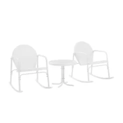 Griffith 3pc Outdoor Rocking Chair Set - White - Crosley 10 Griffith 3pc Outdoor Rocking Chair Set - White - Crosley -Crosley Sales Store GUEST e40b63be 73d1 43ad be1e 45a4668d710e