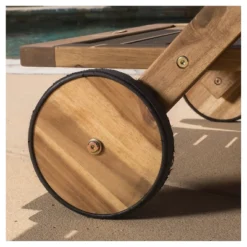 Riviera Acacia Wood Patio Bar Cart With Tray - Natural - Christopher Knight Home -Crosley Sales Store GUEST e55bcebb 391d 40dd 9dc5 ef460ba412ae