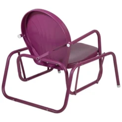 Northlight Outdoor Retro Metal Tulip Glider Patio Chair, Purple 7 Northlight Outdoor Retro Metal Tulip Glider Patio Chair, Purple -Crosley Sales Store GUEST e5794463 5f0d 4379 98d4 29c72de65245
