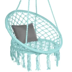 Best Choice Products Handwoven Cotton Macramé Hammock Hanging Chair Swing For Indoor & Outdoor Use W/ Backrest 19 Best Choice Products Handwoven Cotton Macramé Hammock Hanging Chair Swing For Indoor & Outdoor Use W/ Backrest -Crosley Sales Store GUEST e7428fdb c776 48ff 9853 65eab2228329