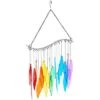 Okuna Outpost Rainbow Wind Chimes For Outdoor Or Indoor Decor (11.22 X 18.9 Inches)