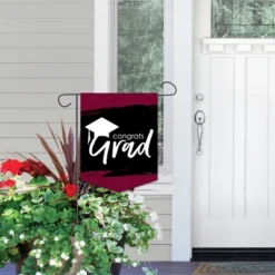 Big Dot Of Happiness Maroon Grad - Best Is Yet To Come - Outdoor Home Decorations - Double-Sided Burgundy Graduation Party Garden Flag - 12 X 15.25 In -Crosley Sales Store GUEST ece04823 5bec 4d87 8c87 df0a4a517ac9