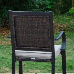 5pc Patio Dining Set With Steel Table & Rattan Chairs - Captiva Designs -Crosley Sales Store GUEST ece27cc5 f5ca 4325 98fc c6a0c74b6f3d