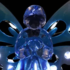 33.85" Acrylic Solar Angel Stake Blue - Exhart -Crosley Sales Store GUEST ed680467 b85f 42c9 a8d2 a52a705aab3e