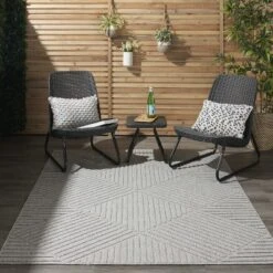 Nourison Palamos Contemporary Indoor/Outdoor Area Rug -Crosley Sales Store GUEST ee38057a 51ad 44c2 ba90 120c2697ff17