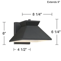 John Timberland Whatley Modern Outdoor Wall Light Fixture Black LED 6 1/4" Metal Shade For Post Exterior Barn Deck House Porch Yard Posts Patio Home -Crosley Sales Store GUEST ef1f4604 b410 4151 bec6 1f8744878486