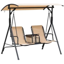 Outsunny 2 Person Covered Porch Swing With Pivot Storage Table, Cup Holder, & Adjustable Overhead Canopy 17 Outsunny 2 Person Covered Porch Swing With Pivot Storage Table, Cup Holder, & Adjustable Overhead Canopy -Crosley Sales Store GUEST ef82f81c d5b8 46e9 bd3a 8e668522aea5