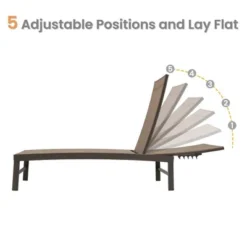 3pc Outdoor Five Position Adjustable Aluminum Curved Lounge Set Brown - Crestlive Products -Crosley Sales Store GUEST f247c9b8 ba25 455e b51b 4a90e046b9bf