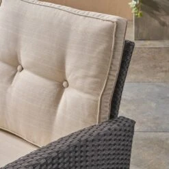Sanger Wicker Sofa - Gray/Beige - Christopher Knight Home