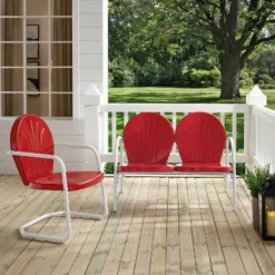 Griffith 2pc Outdoor Seating Set - Bright Red - Crosley 10 Griffith 2pc Outdoor Seating Set - Bright Red - Crosley -Crosley Sales Store GUEST f35bfc4b e654 4a13 9d17 dd49cec259fa
