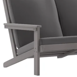 Flash Furniture Charlestown All-Weather Poly Resin Wood Adirondack Style Deep Seat Patio Loveseat With Cushions -Crosley Sales Store GUEST f5453d51 62d1 4ca0 8f4b f618351b3687