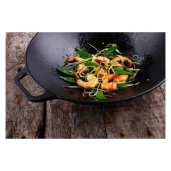 Victoria Cast Iron Wok With Stability Base 14" Black -Crosley Sales Store GUEST f5ab945b 003b 46fb 918b cbd5f7e43bd8
