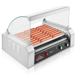 Olde Midway Electric Hot Dog Roller Grill Machine With Glass Cover, Commercial Grade -Crosley Sales Store GUEST f6b0c080 22c1 48e2 9f29 0c5106103449