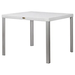 Oslo Rattan Square Dining Table With Aluminum Legs - Lagoon -Crosley Sales Store GUEST f6b3bdfd 1868 4397 a019 d5d445c677db