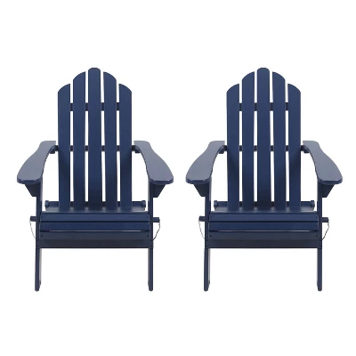 2pk Hazel Outdoor Acacia Wood Foldable Adirondack Chairs - Christopher Knight Home 7 2pk Hazel Outdoor Acacia Wood Foldable Adirondack Chairs - Christopher Knight Home - Image 7