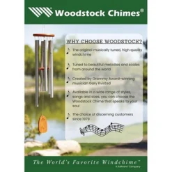 Woodstock Wind Chimes Signature Collection, Chimes Of Bali, 25", Silver World Music Wind Chimes For Outdoor, Patio, Home Or Garden Decor BWAS -Crosley Sales Store GUEST f9c9cfea 7f9b 42d9 a456 0b8a79decef1
