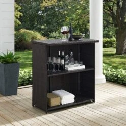 Crosley Palm Harbor Outdoor Wicker Bar -Crosley Sales Store GUEST fa1150c9 7597 4669 aa78 4321d5462707