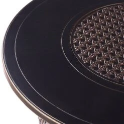 5pc Outdoor Fire Table Set With Weave 44" Round Fire Table, 4 Deep Seating Swivel Rocking Chairs & Table Fabric Covers - Oakland Living -Crosley Sales Store GUEST fa9e4a0f f3ed 43f0 8f79 6e02248125b7