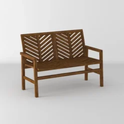 Slatted Chevron Acacia Wood Patio Loveseat – Saracina Home -Crosley Sales Store GUEST fd45a857 958f 4159 adac aad875aded8e