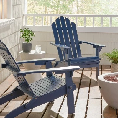2pk Hazel Outdoor Acacia Wood Foldable Adirondack Chairs - Christopher Knight Home 1 2pk Hazel Outdoor Acacia Wood Foldable Adirondack Chairs - Christopher Knight Home