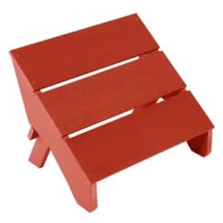 Italica 3pc Set With Modern Adirondack Chair, Side Table & Folding Ottoman - Rustic Red - Highwood -Crosley Sales Store GUEST fe59519c aee6 47c0 81af 2df284e8a6d2