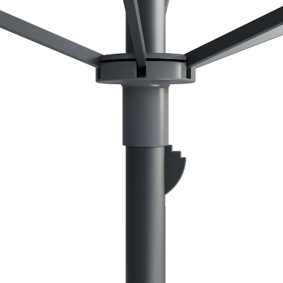 7.5' X 7.5' UV And Wind Resistant Beach/Patio Umbrella Black - CorLiving 2 7.5' X 7.5' UV And Wind Resistant Beach/Patio Umbrella Black - CorLiving - Image 2