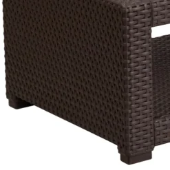Emma And Oliver Chocolate Brown Faux Rattan Coffee Table 9 Emma And Oliver Chocolate Brown Faux Rattan Coffee Table -Crosley Sales Store GUEST ff8376e7 96c3 477a acd7 0d395db0d3eb