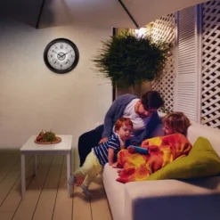 24" Metal Outdoor / Indoor Wall Clock With Illuminated Face, Thermometer And Humidity - Bronze Finish - Acurite -Crosley Sales Store GUEST ffce0255 678d 4396 aff1 e4807fdea2d9